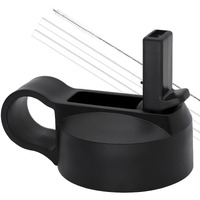 Ouharty Replacement Straw Lid For Hydroflask Wide Mouth Water Bottle, Top Lids With Straw For Hydro Flask Accessories, Replacement Straw Cap For Hydroflask 32 40 64 Oz Wide Mouth Bottle