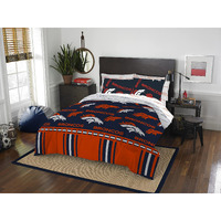 Northwest Nfl Denver Broncos Unisex-Adult Bed In A Bag Set, Twin, Rotary