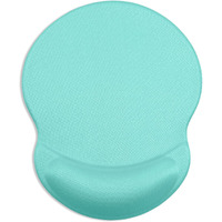 Itnrsiiet Ergonomic Mouse Pad With Gel Wrist Support Small Wrist Rest Smooth Surface Non-Slip Pu Base Comfortable Office Supplies Pain Relief, 8.7 X 7.2 Inches, Green