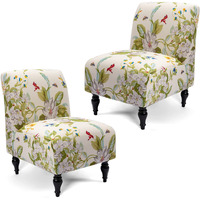 Liykimt Armless Accent Chair Cover Slipcover,Slipper Chair Cover Super Fit Stretch Spandex Removable Washable For Armless Chair Furniture Protector Covers For Living Dining Room Hotel