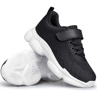 Murdesot Kids Shoes Toddler Boys Girls Athletic Running Sports Strap Sneakers For Toddler/Little Kid/Big Kid Size 3 Black