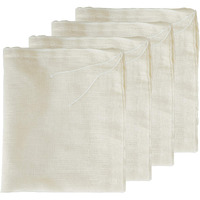 Cheesecloth Bags For Straining,Reusable Cold Brew Coffee Cheese Cloths Strainer,Large Nut Milk Tea Juice Bag,100% Natural Cotton Fine Mesh Filter Bags(Large,4 Pack)