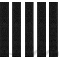 Felt Strips 10Pieces Pack 1X 6 Self Adhesive Black Furniture Felt Strips Anti Scratch Heavy Duty 5Mm Thick Floor Protector For Rocking Chair For Hardwood Floor
