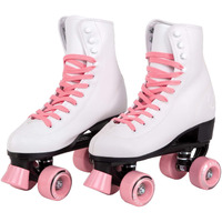 C Seven C7Skates Quad Roller Skates | Retro Design (Candy Pink, Youth 2)