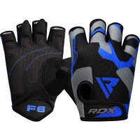 Rdx Weight Lifting Gloves Gym Fitness Workout, Anti Slip Padded Palm Elasticated Strength Training Equipment Men Women Half Finger Exercise Bodybuilding Calisthenics Cycling Rowing Climbing