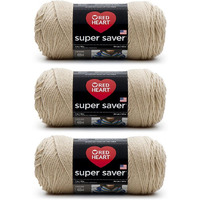 Red Heart Bulk Buy Super Saver Yarn (3-Pack) (Buff)