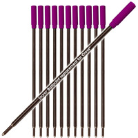Jaymo Replacement For Cross 8511/8513/8515 - Measures 4.563 In / 116 Mm Long - Ballpoint Pen Refill - 12 Purple