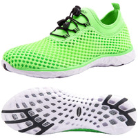 Zhuanglin Men's Quick Drying Aqua Water Shoes Light Green 8.5