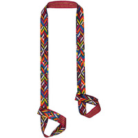 Zooeass Yoga Mat Strap, Adjustable Durable Yoga Mat Carrier & Stretching Strap, 5.9Feet, Multiple Color Choices (Colorful Stripes,5.9Feet)