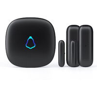 Door Chime, Metak Wireless Door Open Contact Sensor Alarm With 500 Ft Range, 58 Chimes And 5 Volume Levels For Business/Store/Home/Office When Entering, 2 Transmitter + 1 Plug-In Receiver