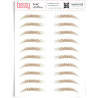 Brows By Bossy Studio & Co Temporary Eyebrow Tattoos Waterproof Eyebrow Stickers, False Tattoos Hair Like Peel Off Instant Transfer Brow Natural Blonde