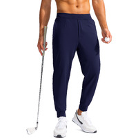 G Gradual Men\'s Golf Joggers Pants With Zipper Pockets Stretch Sweatpants Slim Fit Track Pants Joggers For Men Work Running (Navy, M)