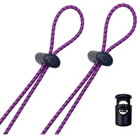 Flow Goggle Strap Kit (2-Pack) - Replacement Bungee Cord Straps For Swim Goggles - Multi Colored (Purple)