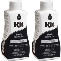 Rit Dye Liquid Fabric Dye, 8 Fl Oz, Black, 2-Pack