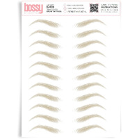 Brows By Bossy Studio & Co Temporary Eyebrow Tattoos Waterproof Eyebrow Stickers, False Tattoos Hair Like Peel Off Instant Transfer Brow Arched Blonde