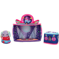 Squishville By Original Squishmallows Rock And Roller Disco Playset - Includes 2-Inch Danya The Bunny Plush, Roller Skates, Dj Booth, And Skating Rink Playscene - Toys For Kids
