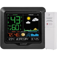 La Crosse Technology S84107-Int Color Forecast Station, Black
