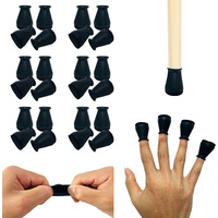 Extra Small Silicone Chair Leg Floor Protectors With Felt, Fit 0.5 To 1 Glide Chair Leg Caps Silicon Furniture Leg Feet Cover Bottom Slide Protect Hardwood Floors No Scratches No Noise 24 Pack