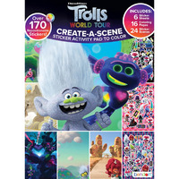 Bendon Trolls 2 World Tour Create A Scene Over 170 Sticker Activity Pad To Color