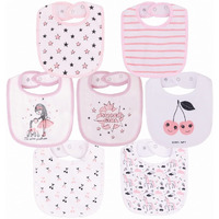 Maiwa Waterproof Terry Cloth Baby Bibs For Baby Girl With Snaps For Drooling Teething Eating