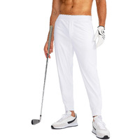 G Gradual Men\'s Golf Joggers Pants With Zipper Pockets Stretch Sweatpants Slim Fit Track Pants Joggers For Men Work Running (White, Xxl)