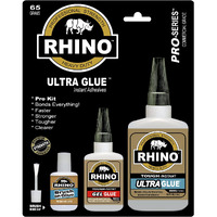 Rhino Glue Pro Kit,Aheavy Duty 65 Gram Clear