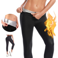 Nano Hertz Sauna Sweat Shapewear High Waisted Leggings Pants Thigh Workout Suit Waist Trainer Body Shaper Sweatsuit Exercise Fitness Gym Yoga Women