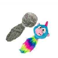 Hyper Pet Doggie Tail  Unicorn Pal Interative Plush Dog Toys - 2 Pack Value Pack (Interactive Dog Toys That Wiggles, Vibrates  Barks-Dog Toys For Boredom  Stimulating Play) Colors May Vary
