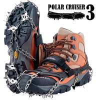 Crampons Upgraded 19 Spikes With 304 Stainless Steel Chain Ice Snow Grips Traction Cleats System Safe Protect For Walking, Jogging, Or Hiking On Snow And Ice (Fit Smlxlxxl Shoesboots)
