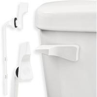 Qualihome Toilet Tank Flush Lever Replacement For American Standard (White, Straight Arm)