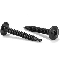 8 X 1-14 Sheet Metal Screws 100Pcs 410 Stainless Steel Truss Head Fast Self Tapping Screws Black Oxide By Sg Tzh