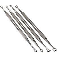 Hts 156C4 4 Pc Stainless Steel Hollow Tip Carver Wax  Clay Sculpting Tool Set