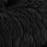 Faux Fur Fabric Craft Fur For Crafts,Gnomes,Costume,Fursuit,Decoration (20A20 Inches, Black)