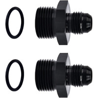 Evil Energy 6An Male Flare To M20 X 1.5Mm Male Metric Fitting Adapter Aluminium Alloy 2Pcs