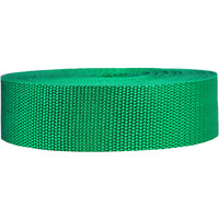 Strapworks Heavyweight Polypropylene Webbing - Heavy Duty Poly Strapping For Outdoor Diy Gear Repair, 15 Inch X 50 Yards, Kelly Green