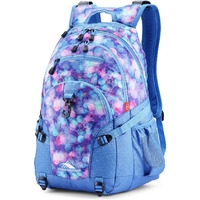 High Sierra Loop-Backpack, School, Travel, Or Work Bookbag With Tablet-Sleeve, Shine Blue/Lapis, One Size