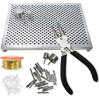 The Hobbyworker Wire Wrapping Kit Wire Jig With Jewelry Craft Wire And 6 In 1 Wire Bending Plier For Jewelry Making Tools