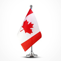 Canada Flag Canadian Table Desk Small Mini Flags Decorations