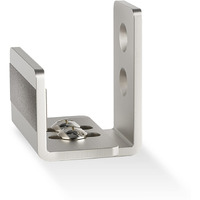 Easelife Sliding Barn Door Bottom Floor Guide,U Shape,Flexible Adjustable Fit Distance,Flush Flat Bottom Design,Wall Mount System,For Door & Cabinet,Brushed Nickle