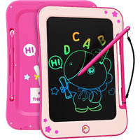 Bravokids Girl Toys Lcd Writing Tablet - 8.5 Inch Kids Doodle Board Educational Learning Drawing Pad Birthday Gifts For 3 4 5 6 7 8 Year Old Girls Boys (Pink)