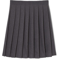 French Toast Girls Pleated Skirt, Heather Gray, 8,Big Girls