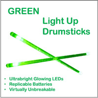 Light Stix Led Light Up Drumsticks (Green)