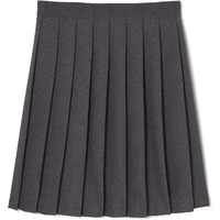French Toast Girls Pleated Skirt, Heather Gray, 6,Little Girls