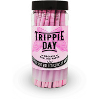Trippie Day Pink Pre Rolled Cones  50 Pack  Vegan  Non Gmo  No Chemical Colors Used  Slow Burning 98Mm Special Cones (Pink, 98Mm)