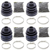 Complete Rear Inner & Outer Cv Boot Repair Kit For Yamaha 700 Rhino Fi 2008-2013 All Balls