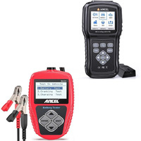 Ancel Ad610 Pro Abs Srs Obd2 Scanner, Abs Bleeding Scanner With Ba101 Professional 12V Battery Tester