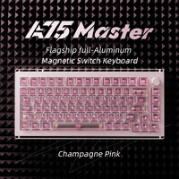 DrunkDeer A75 Master Rapid Trigger HE Keyboard, Esports Gaming Keyboard, RT Plus - RT Match, Magnetic Switch - Adjustable Actuation - 8K Hz, 0.01mm - 75% Design, 82 Keys, ANSI, Pink - Qian Switch