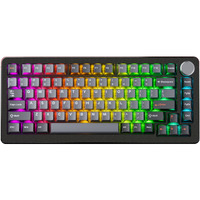 DrunkDeer A75 Pro Magnetic Switch Keyboard Rapid Trigger Mechanical Gaming Keyboard Adjustable Actuation Hall Switches RGB PBT Keycap Compact TKL 82Keys Wired USBwith Knob