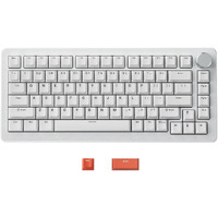 DrunkDeer A75 Pro Rapid Trigger Keyboard, Esports Gaming Keyboard, Magnetic Switch - Last Win Mode - Adjustable Actuation, ANSI 75% Design with Knob, White