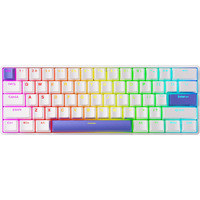 DrunkDeer G60 Rapid Trigger Mechanical Gaming Keyboard TKL Magnetic Switch Keyboard RGB PBT Keycaps Compact 60% Layout 61Keys USB WiredWhite